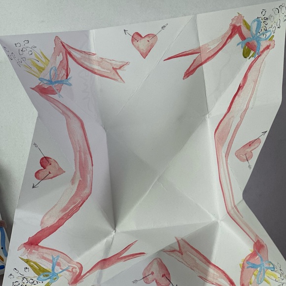 Heart Design Gift Box with Blue Ribbon - Picture 3 of 8